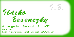 ildiko besenczky business card